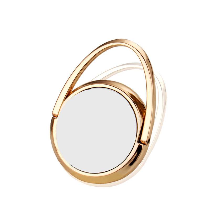 Transferencia térmica de aleación transfronteriza impresión UV impresión en blanco consumibles de impresión soporte de teléfono móvil pulgar hebilla pequeño regalo 360 grados transferencia