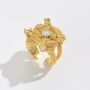 小众镶钻跨境开口指环