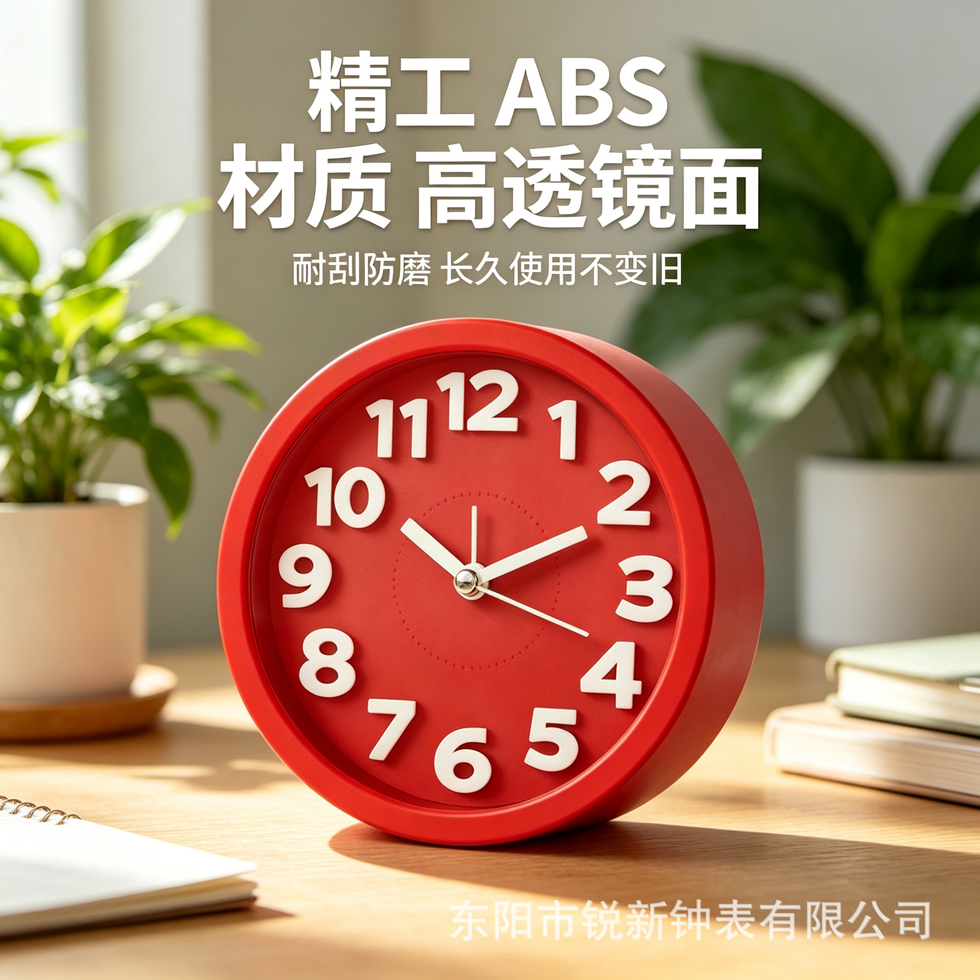 Directa de fábrica redonda tridimensional pequeño reloj de alarma estudiante reloj creativo moda simple reloj de alarma dormitorio decoración reloj image 5