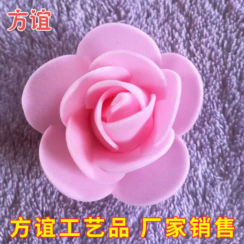 Día de San Valentín ramo de embalaje material DIY PE simulación rosa al por mayor 3,5 CMPE espuma flor rosa