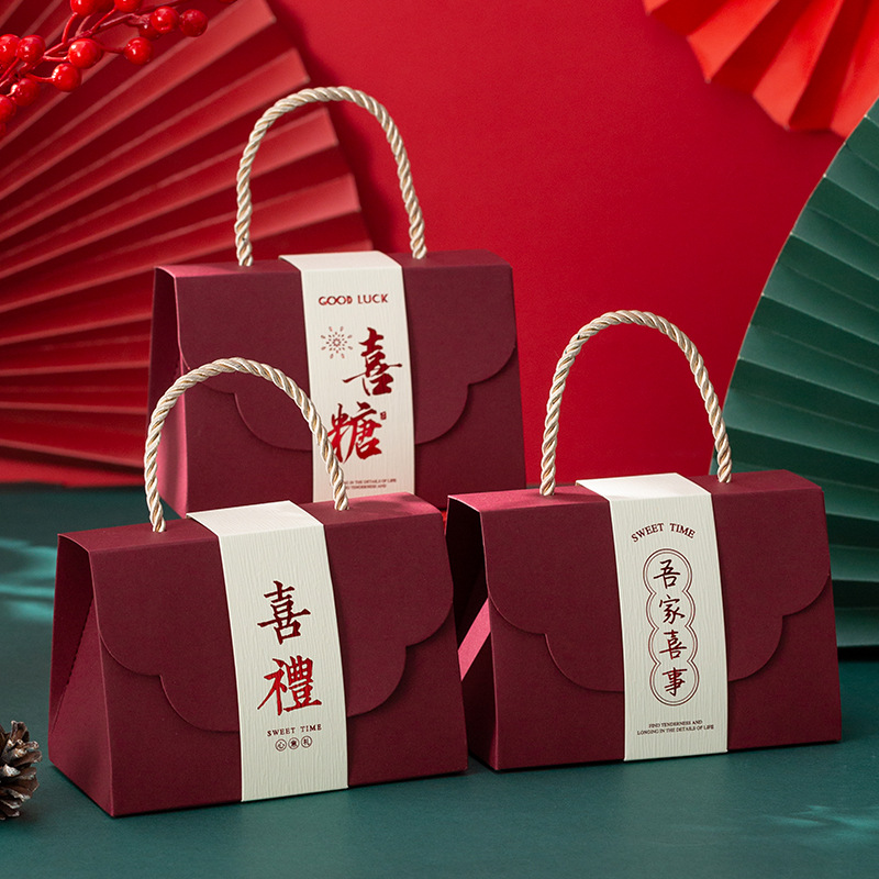 Wholesale Creative Chinese Wedding Candy Box, Engagement Candy Bag Handout Gift Box Paper Box Candy Box