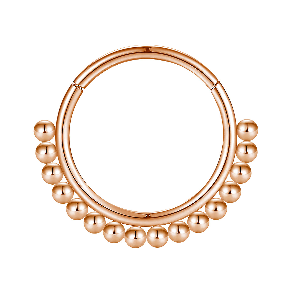 G23 Titanium Ball Nose Ring - Closed Hoop Multifunctional Earring, Titanium Alloy Piercing Jewelry detail image 36