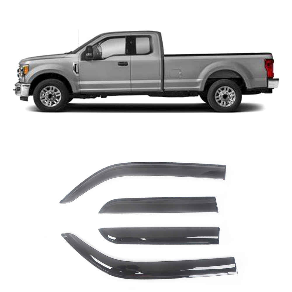 Ford Window Visor Rain Guard for Ford F-250 Extended Cab 2017-2021 (Rain shield) - for-f-250-extended-cab-2017-20214pcs