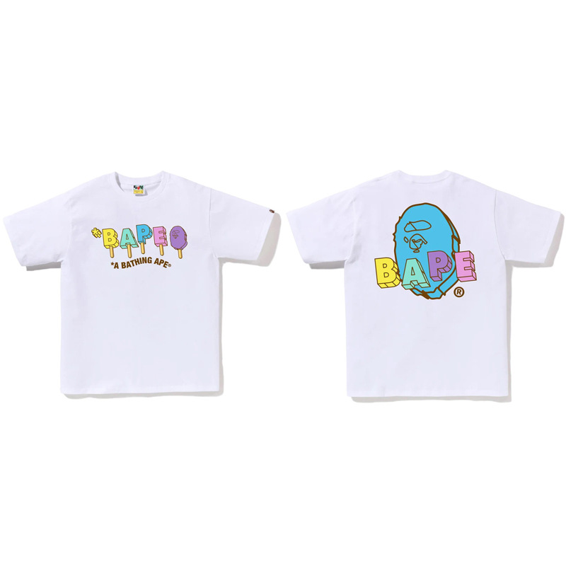 クロスボーダー卸売潮ブランド BAPE エイプヘッド半袖シャークトップ T シャツ供給 240 グラム半袖
