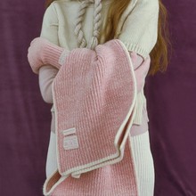 yuri在韩国代购*rockfish25秋冬针织围巾围脖 简约百搭少女感单品