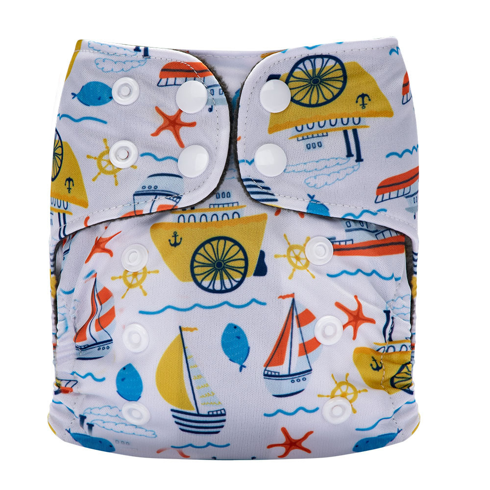 Pantalones de pañales para bebés recién nacidos transfronterizos anillo de orina polar pantalones de entrenamiento para bebés lavables transpirables pantalones impermeables a prueba de fugas