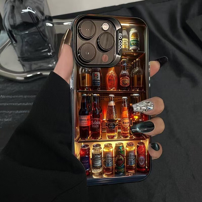 Refrigerator Beer-Themed iPhone 15 Pro Max Case, New iPhone 16 Pro, Premium 14 Pro, Trendy 17 Refrigerator Beer-Themed iPhone 15 Pro Max Case, New iPhone 16 Pro, Premium 14 Pro, Trendy 17