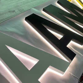 发光字led灯箱广告门头招牌字迷你不锈钢字定做户外发光招牌定制