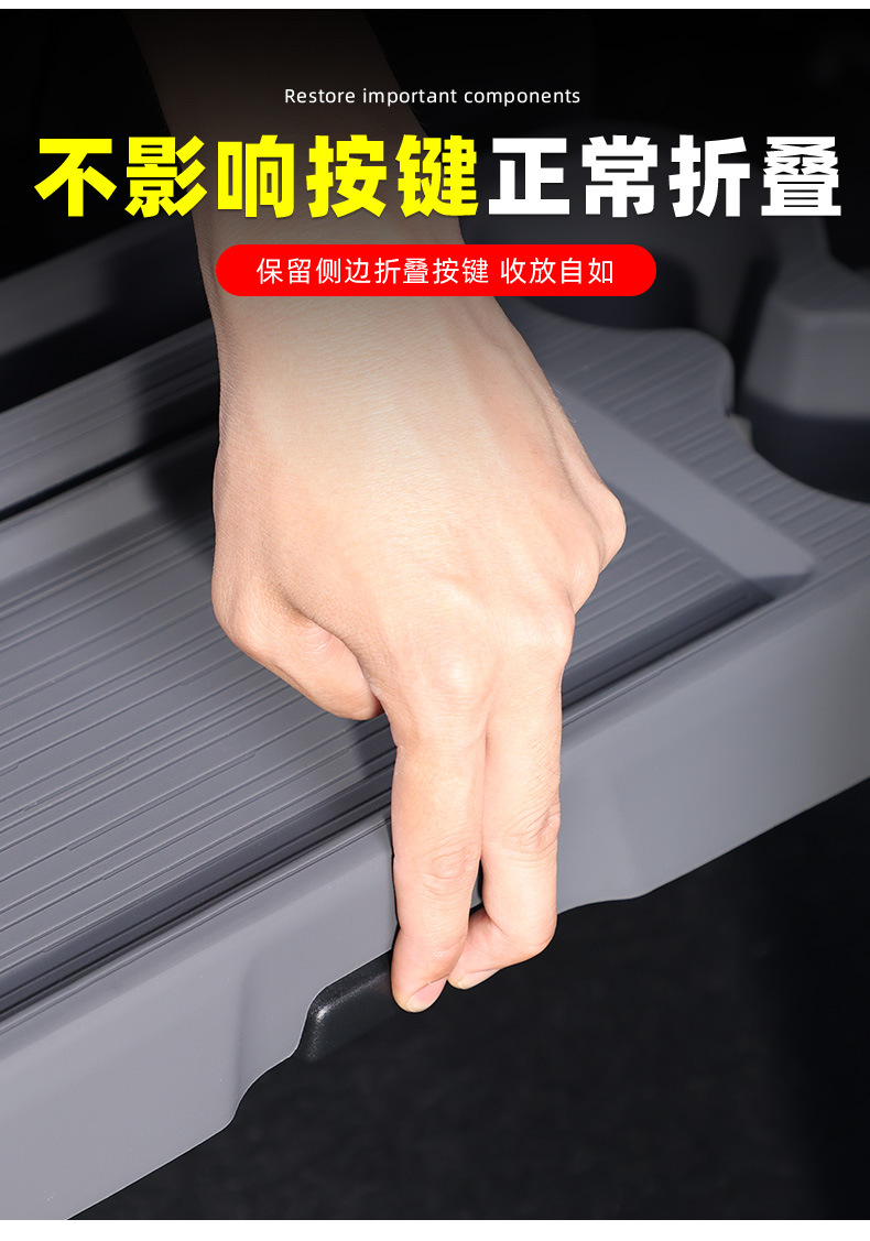 Suitable for Toyota Sienna Center Console Storage Mat, Grevia Center Console Anti-Slip Mat, Second-Row Silicone Mat Supplies