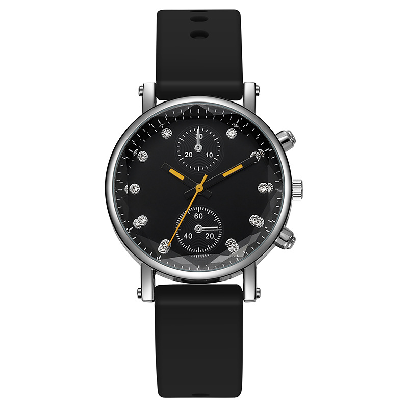 Student Fresh New Quartz Electronic Women's Silicone Tape Watch_voghion.com