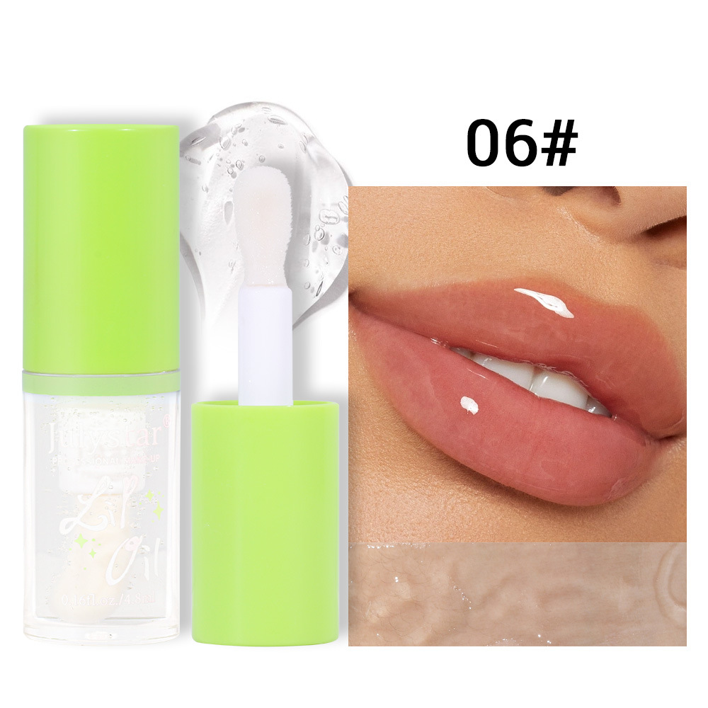 Wunderschönes Make-up, langanhaltende Feuchtigkeit, transparentes Wasserglanzöl, feuchtigkeitsspendende und fruchtige Lippen, spiegelförmig_voghion.com