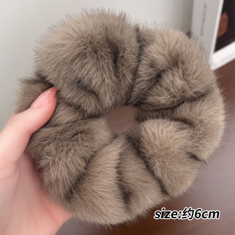 Anillo para el cabello de intestino grueso de gran tamaño coreano, bufanda cuadrada de alta calidad femenina, cuerda para el cabello, banda elástica y duradera, flor de viento perezosa