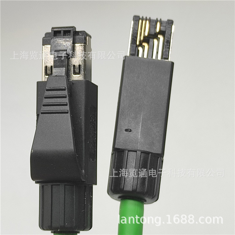 现货Profinet网线PN伺服驱动器EtherCAT带屏蔽成品工业网线5米