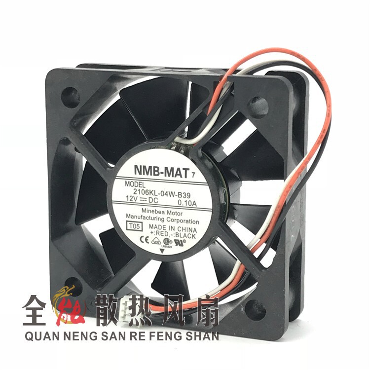Оригинальный NMB 2106KL-04W-B39 5015 12 В 0,10 А 5 см 3-проводной охлаждающий вентилятор для проектора