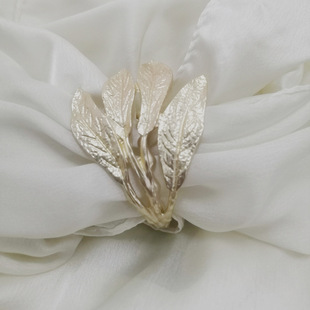 Dummy Golden Leaves Napkin Buckle Hawaiian Wedding Napkin Ring Napkin Knot Buckle Corner Buckle Accessories Factory Wholesale