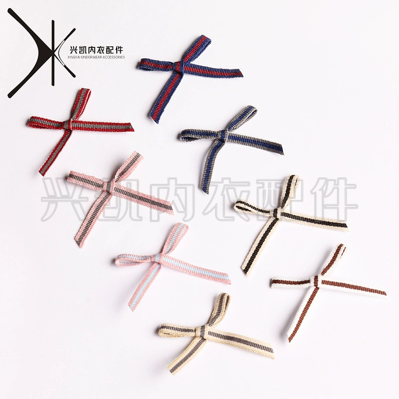 Декоративный полосатый небольшой лук нижнее белье маленький цветок можно установить размер полный цвет