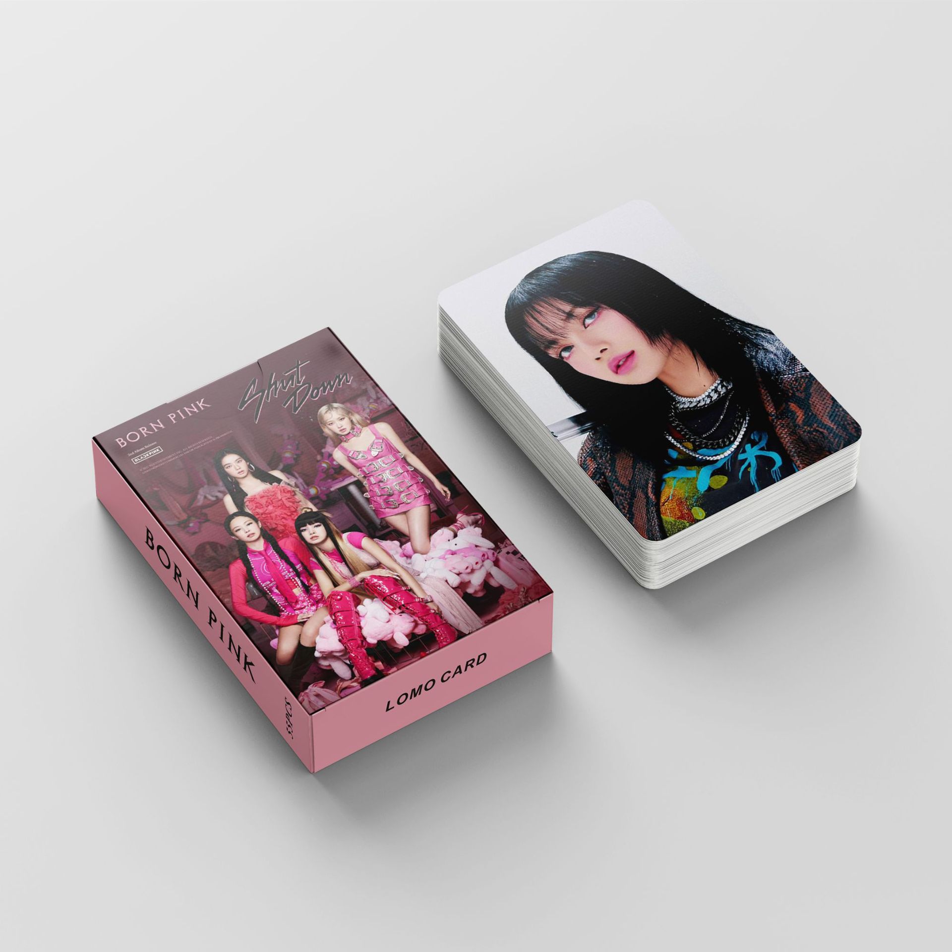 Spot polvoriento álbum BLACKPINK tarjeta pequeña born pink tarjeta postal Lisa estrella periférica tarjeta pequeña