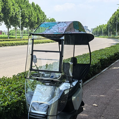window windscreen, sun umbrella, Elektromobil üçün ön şüşə çətiri (günlük) - sliding-window-model-popular-cartoon-suitable-for-all-seasons-suitable-for-vehicles-with-rearview-mirrors