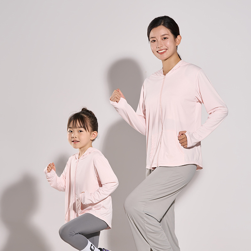 UPF50+ Children's Sun Protective Suit Parent-Child Style for Boys and Girls Summer Skin Suit Thin Jacket Parent-Child Style New Arrival
