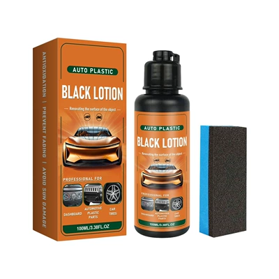 Car Plastic Refurbishment Agent, Interior Whitening Remover, Blackening and Brightening Agent, Anti-Aging Daily Care and Maintenance Cleaner (Cleaning/curing agent) - 100ml1sponge1
