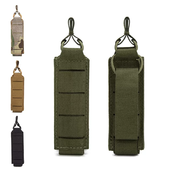 Outdoor Tactical 1000D Laser-Cut Hand Clip 9mm Scorpion-Style Single Clip Molle Accessory Bag