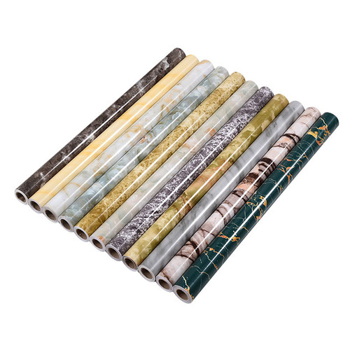 Desktop sticker, desk wallpaper, waterproof self-adhesive wallpaper, marble desk stickers, for desks, dining tables, coffee tables—furniture renovation, thickened.