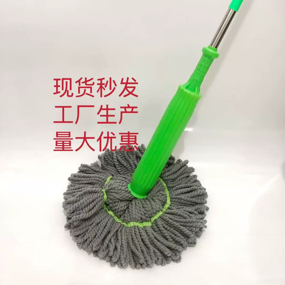 免手洗自拧旋转家用拖把拧水拖把干湿两用炮筒拖把