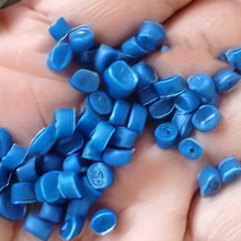 HDPE小蓝桶颗粒 无杂味低压聚乙颗粒吹塑颗粒低压再生料批发