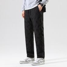 冬季新品羽绒裤防水抗菌石墨烯发热休闲裤90绒保暖裤子松紧腰长裤