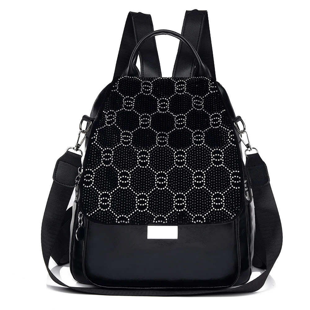 Nueva mochila de moda casual, mochila de mujer de color sólido de todo fósforo, bolso de viaje de viaje de gran capacidad al por mayor