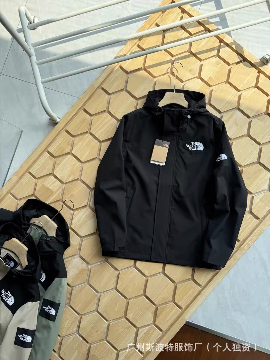 Cross-Border Export Spring, Autumn and Winter Tnf Jacket Hooded Light Jacket Embroidered North Face Outdoor Jacket Waterproof 198 3