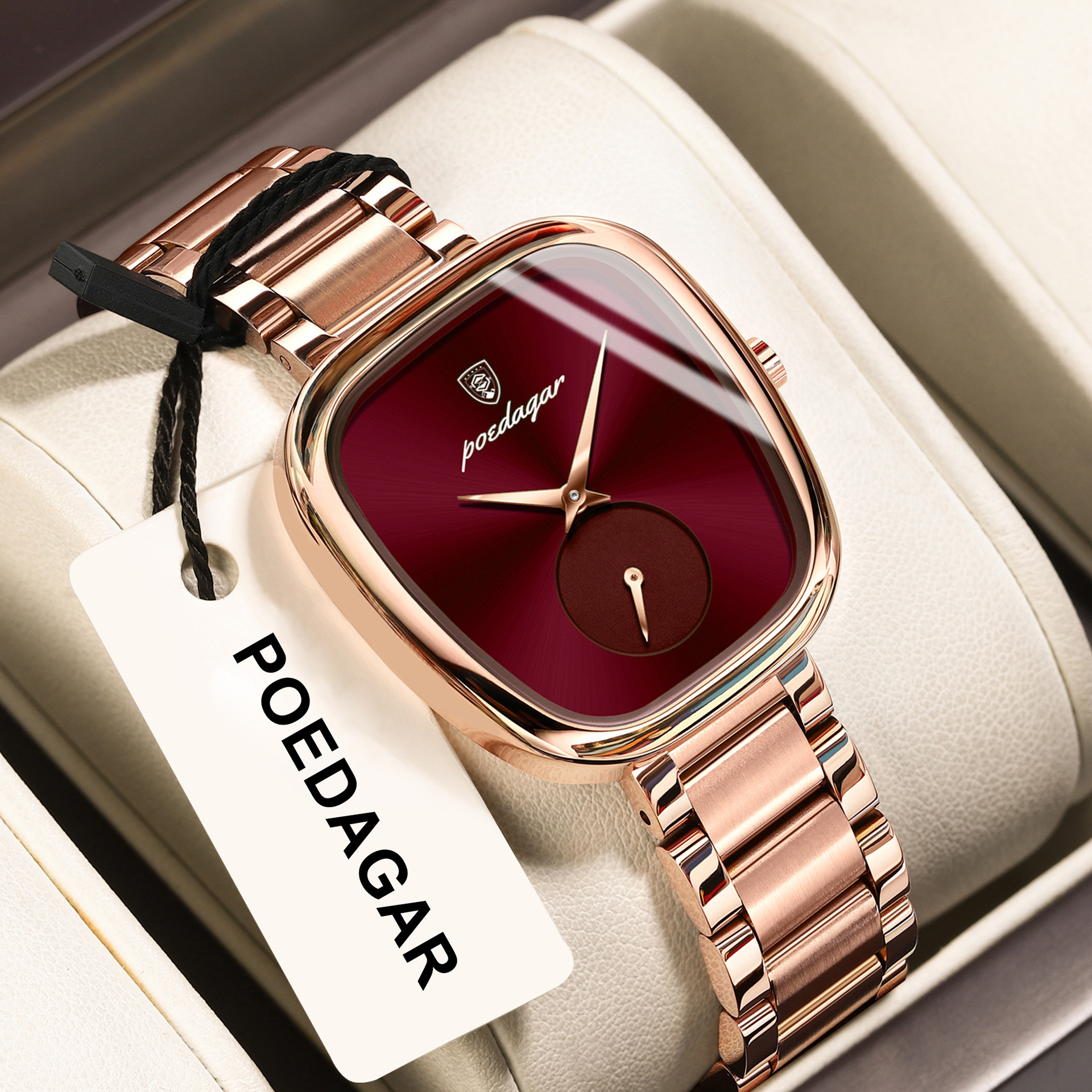 Poedagar New Women's Watch Female Student Waterproof Luxury Fashion Quartz Watch Live Broadcast Export Popular Watch
