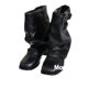 in stock Cowhide Edition ~ Maillard Middle Boots Women's Leather European and American Western Short Boots Pleated Stacked Boots Martin Boots Tide