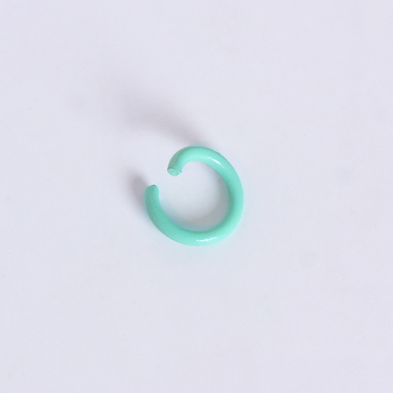 Accesorios de la joyería de bricolaje llavero de metal anillo C color pintura anillo abierto anillo único anillo de conexión material hecho a mano anillo colgante