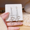 Earrings from pearl, universal silver needle, advanced fashionable accessory, light luxury style, silver 925 sample, high-quality style