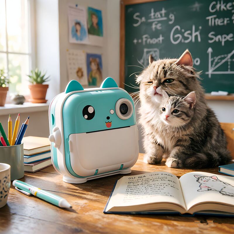 Xunchen Smart Polaroid Ai Wrong Question Printing Camera Meow Photo Student Homework Small Handbook Mini