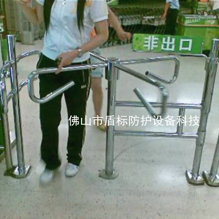 商场超市便利店单向门 只可进不可出单向机不锈钢导向门闸 超市门