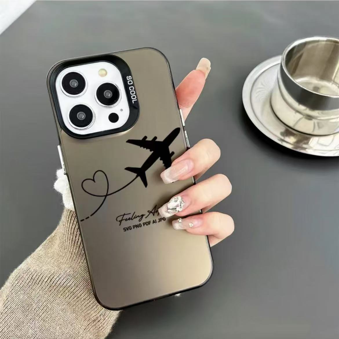 Nueva funda para teléfono estilo avión inglés, compatible con iPhone 17, Apple 15 Pro Max/14/13 Pro/12/16