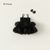 Black Veil Skirt Black Hairpin