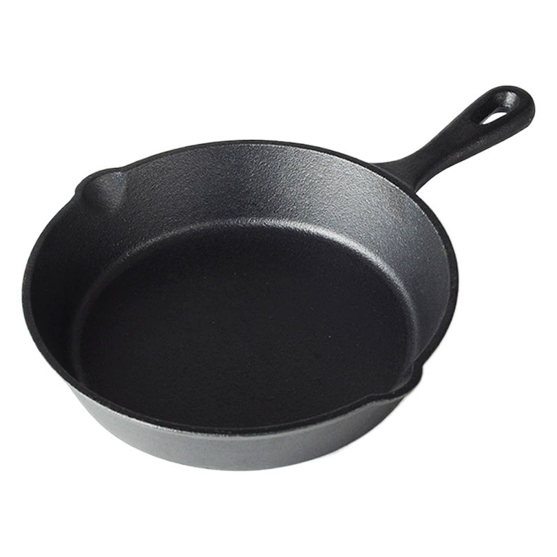 Эмалированная кастрюля, чугунная сковорода, без покрытия, для жарки, для завтрака, для яиц, для блинов, подходит для индукционных и газовых плит.