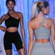 2022 Spring European and American New Sports Seamless Yoga Clothes Women's Quick-drying Fitness Suit Tight Hip Shorts