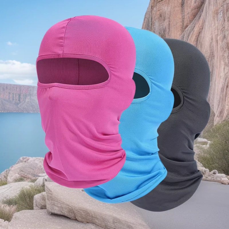 Cycling Cap, Face Mask, Balaclava, Sun Protection, Summer Neck Protection, Breathable, Cross-Border Temu, Outdoor Cycling, Quick-Drying