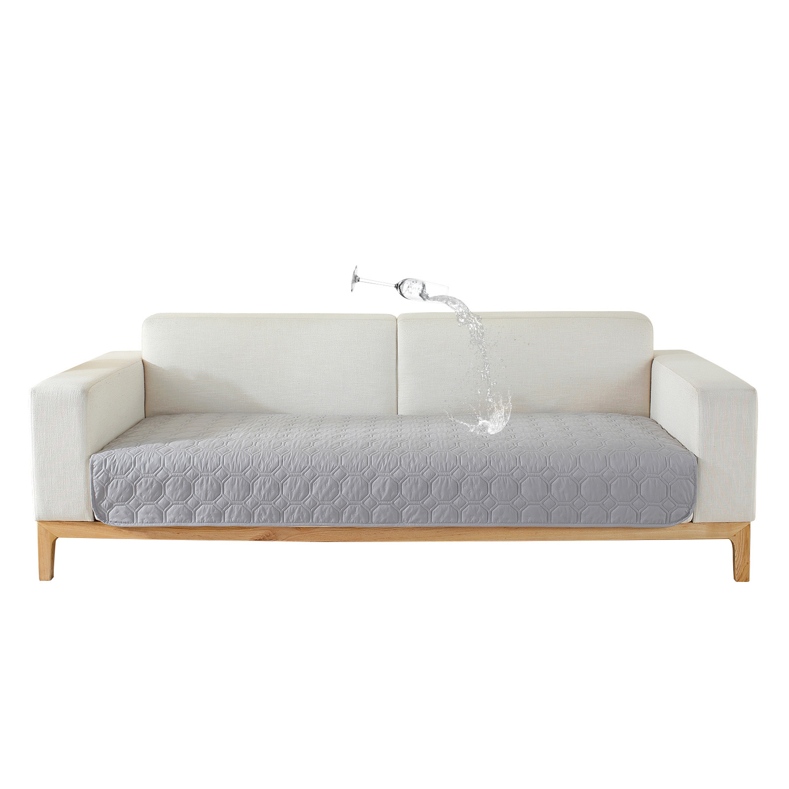 solid color waterproof non leakage non slip and dirt resistant pet sofa cushion universal simple modern pet mattress cover_voghion.com