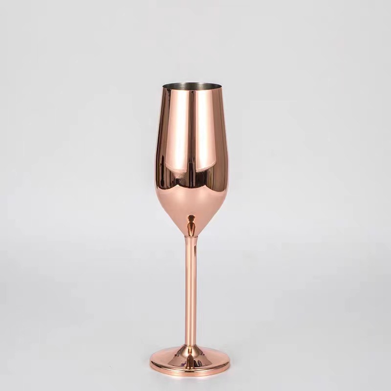 U.TE304不锈钢红酒杯高脚杯葡萄酒香槟杯创意酒店酒吧加厚酒杯详情3