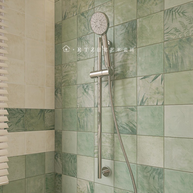 Mosaic Tiles Small Pieces Bathroom Wall Handmade Pattern Tiles Green Blue Hotel Homestay Catering Coffee 150X150 Mosaic Tiles Small Pieces Bathroom Wall Handmade Pattern Tiles Green Blue Hotel Homestay Catering Coffee 150X150