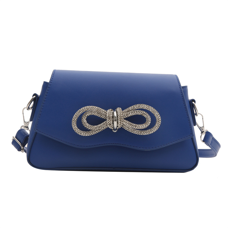 2024 primavera y el verano de moda bowknot bolso de las mujeres de alto grado rhinestone brillante cristal hombro bolsa de mensajero bolsas de todo el partido