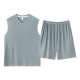 Modal Pajamas Men's Summer Thin Cool Sleeveless Vest Shorts Pullover Outwear Youth Home Clothes suit