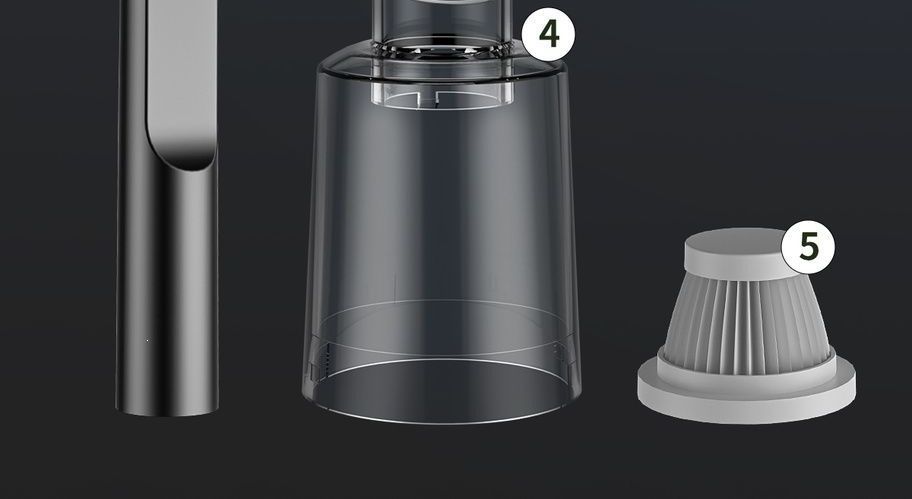 High Suction Car Charging Mini Vacuum Cleaner, Wireless Portable Vacuum Cleaner, Powerful Small Window Cleaner for Home Use