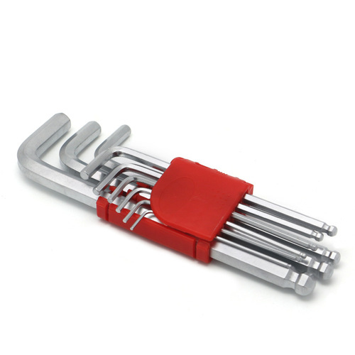 Special long hexagonal wrench, matt galvanized, extended ball head set, t-type hexagonal wrench, mechanical equipment matching