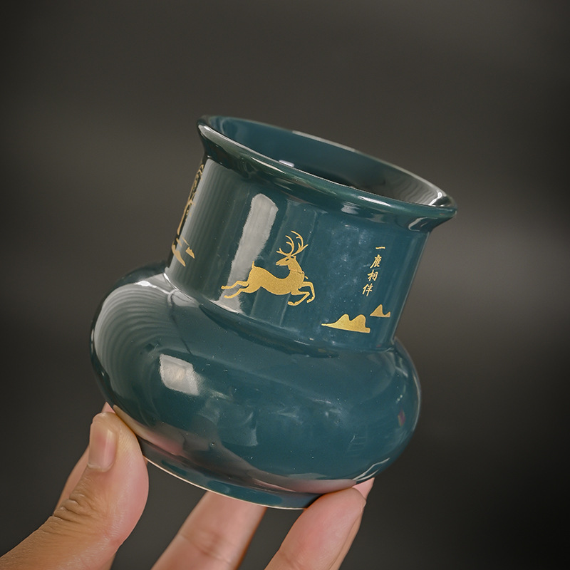 Lazy tea set for home living room semi-automatic stone grinding Kung Fu teacup office teapot distribution set dropshipping